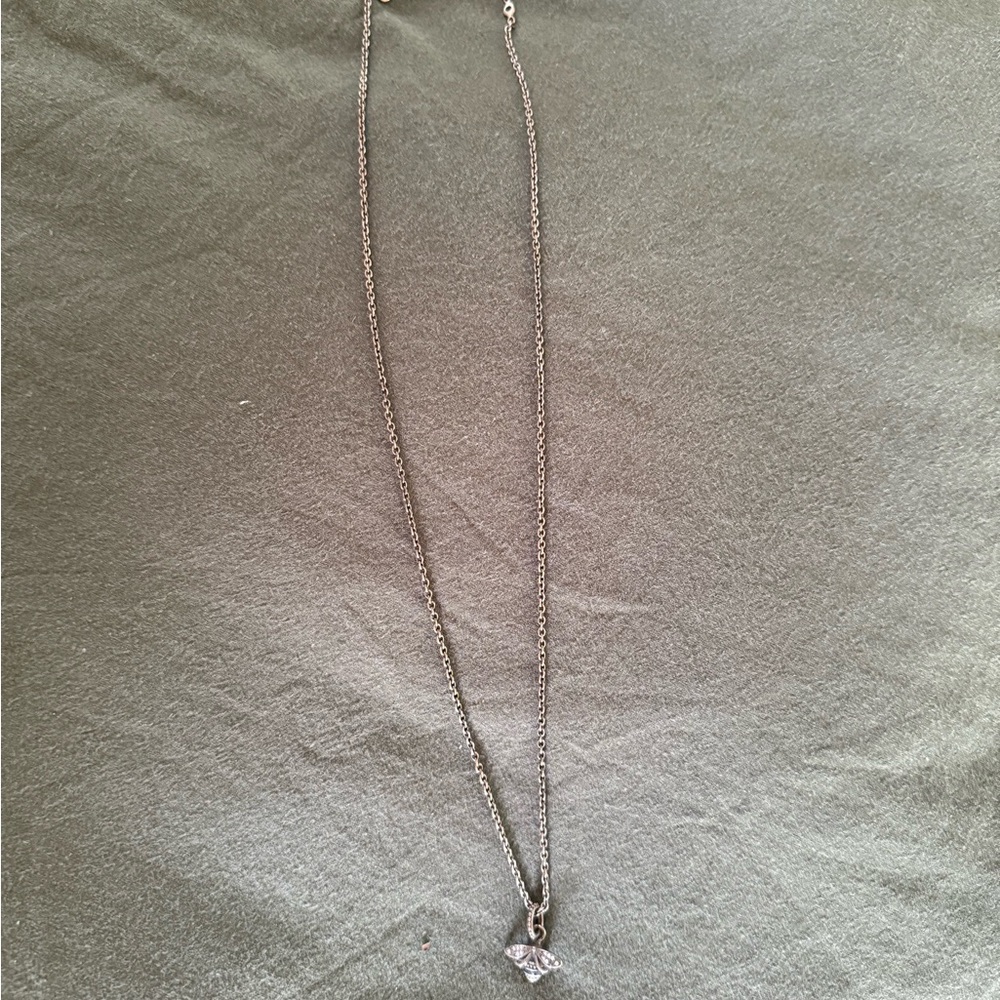 Pandora Silver Necklace with Delicate Bee Pendant